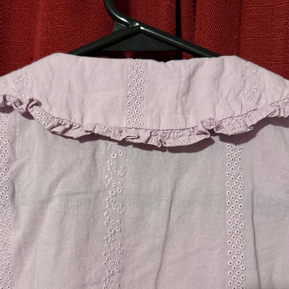 Lavender Puff Sleeve Blouse - Picture 7 of 8